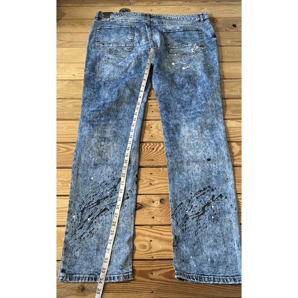 NWT Rutherford Flex Skinny Fit Jeans Size 40x34 Men’s Blue Ripped - Picture 9 of 11